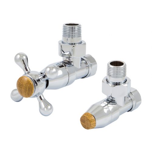 Manual valve set, angle